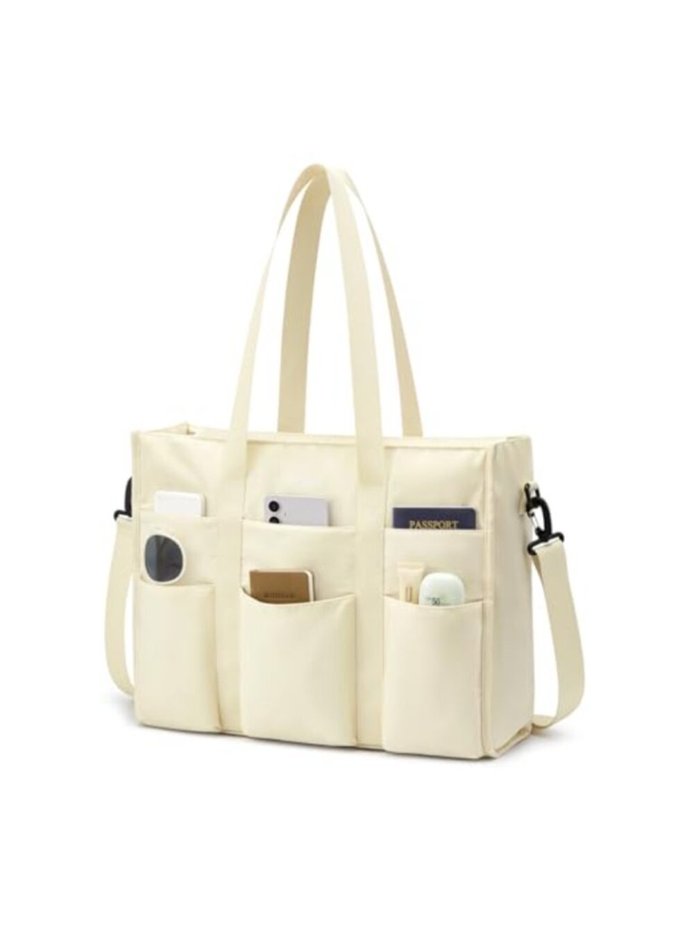 G4Free Large Waterproof Tote Bag with Zipper Crossbody Laptop Bag Travel Work